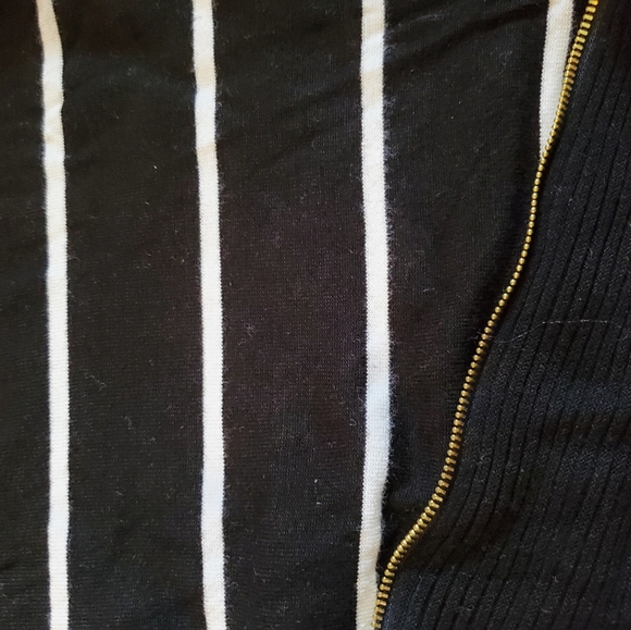 INC | asymmetrical striped sweater - Picture 2 of 3